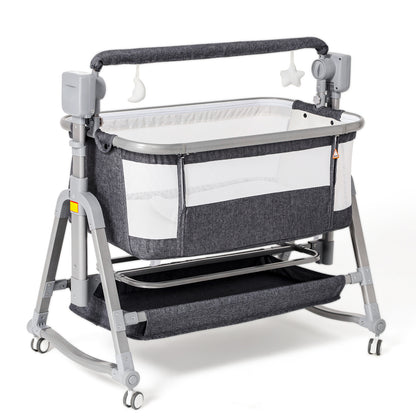 Baby Multi-Functional Electric Shaker Rocking Bedside Bassinet