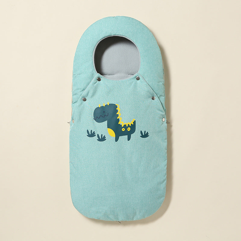 Ultra-Warm Fleece Winter Baby Sleeping Bag – Anti-Kick, Thickened & Perfect for Strollers