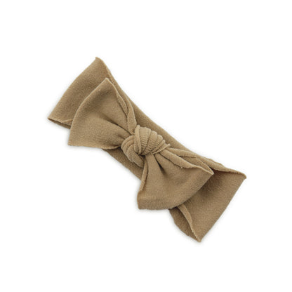 Baby Knotted Bow Headband (Solid Colour)