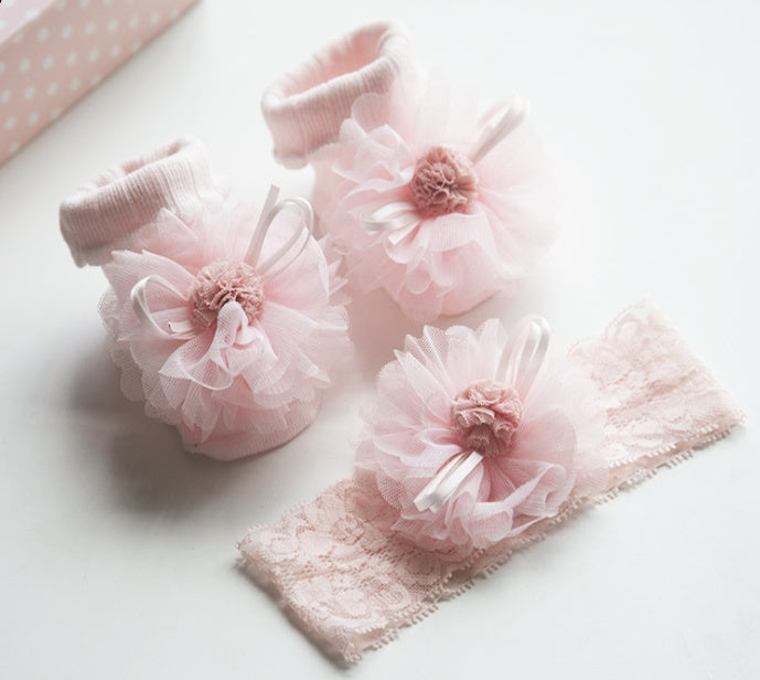 Baby Headband & Socks Set (Infant Girls)