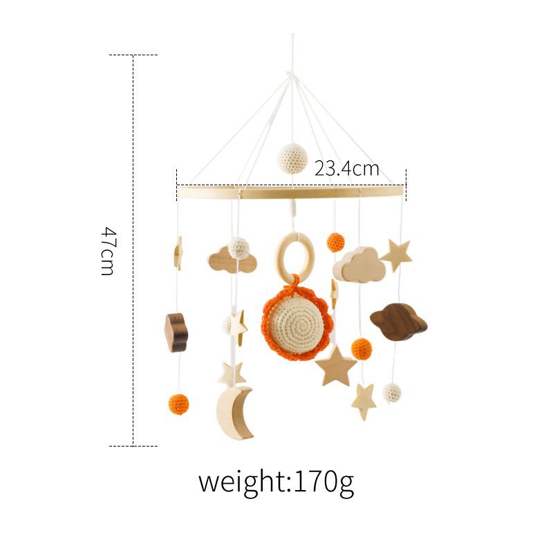 Cross-border Comforter Bed Bell Hanging Baby Sleep Companion Wind Chimes Rotatable Rattle Toys