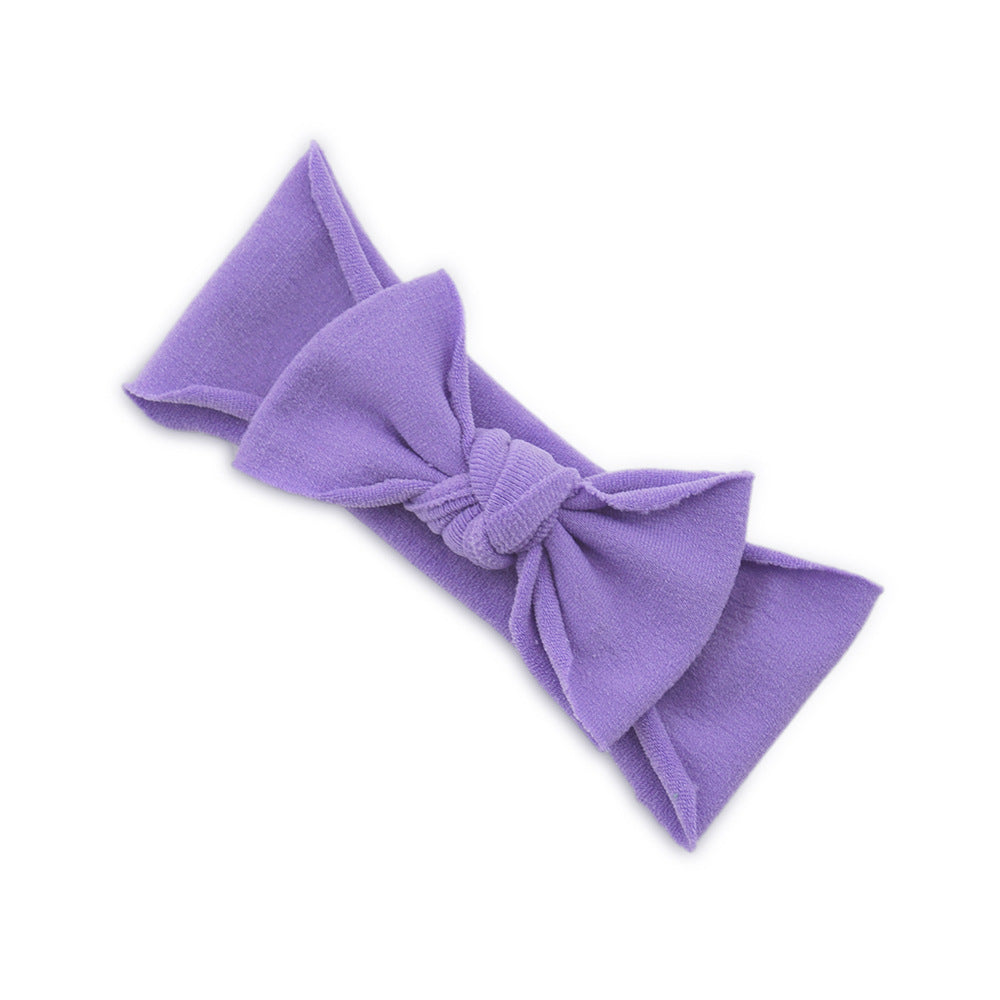 Baby Knotted Bow Headband (Solid Colour)