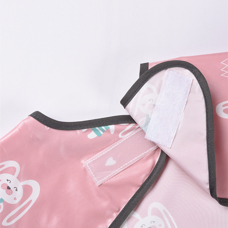 All-In-One Sleeveless Feeding Bib with Tray – Mess-Free Mealtime Magic