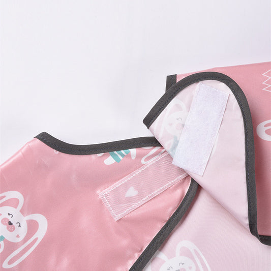 All-In-One Sleeveless Feeding Bib with Tray – Mess-Free Mealtime Magic