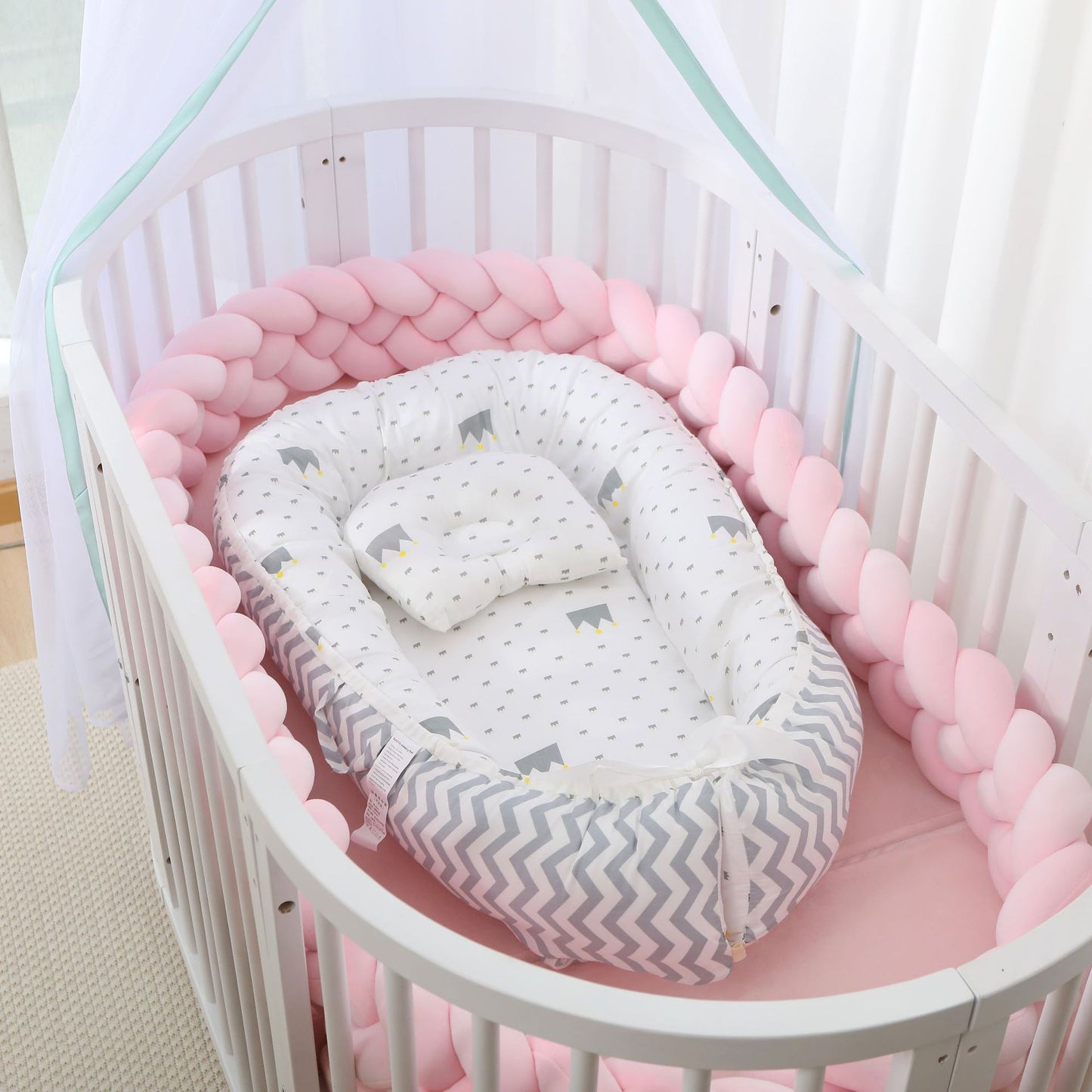 Foldable Removable And Washable Portable Anti-pressure Baby Bed In Bed Bionic Off