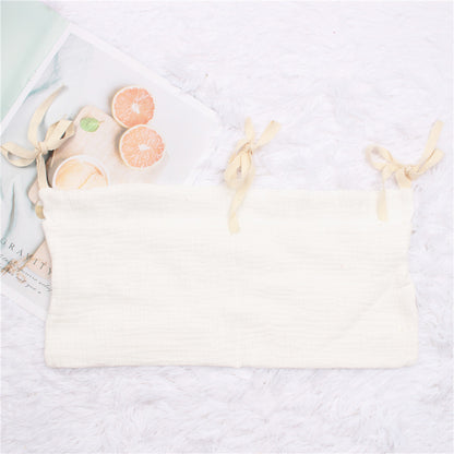Pure Cotton Double Baby Bed Storage Hanging Bag