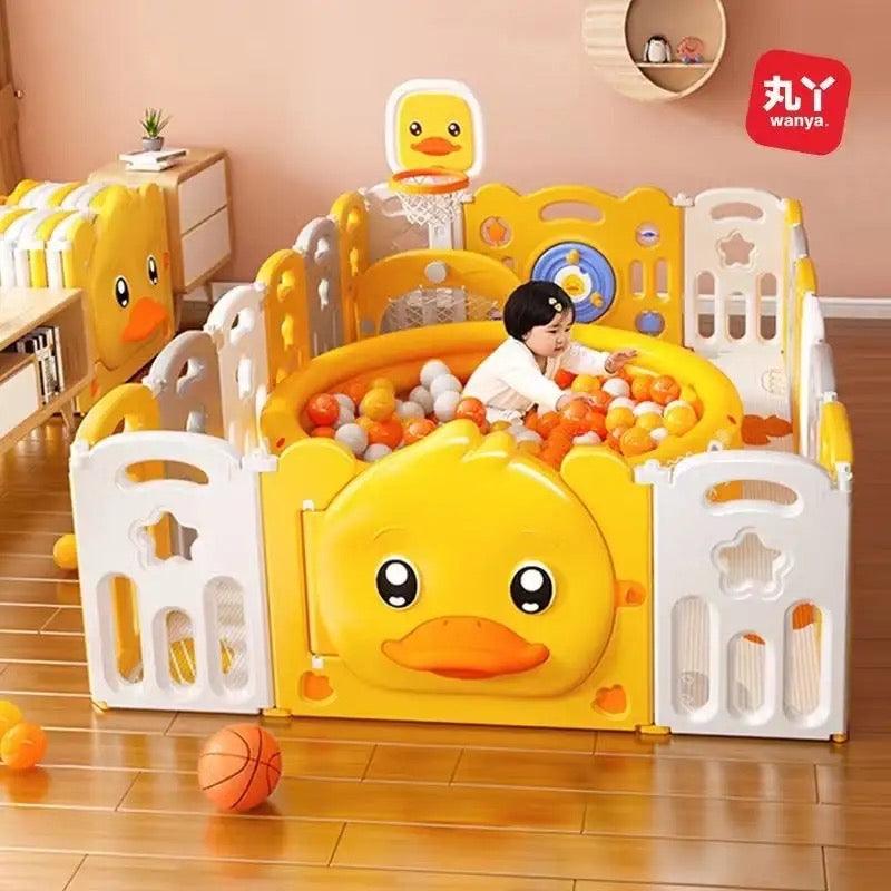 Baby Play Pen With Basketball Hoop - Babyblush