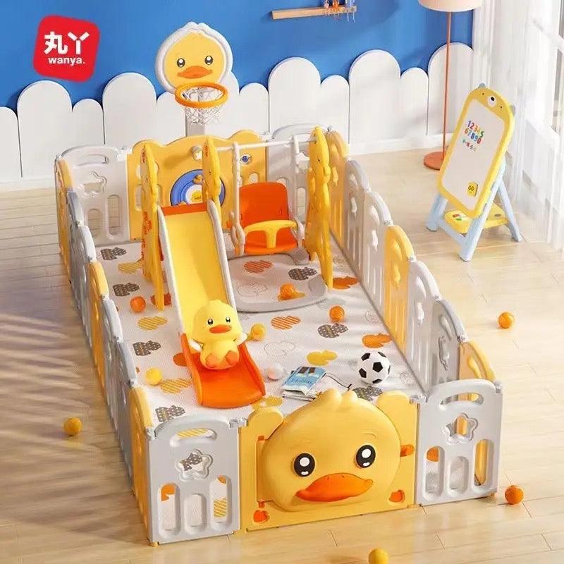 Baby Play Pen With Basketball Hoop - Babyblush