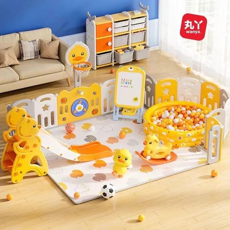 Baby Play Pen With Basketball Hoop - Babyblush