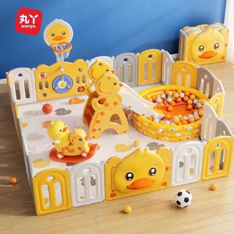 Baby Play Pen With Basketball Hoop - Babyblush