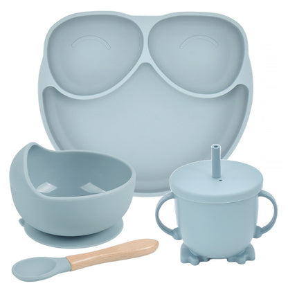 Silicone Suction Divided Dinner Plate Set