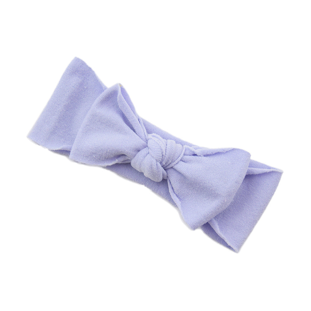 Baby Knotted Bow Headband (Solid Colour)