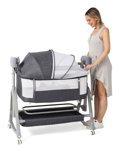 Baby Multi-Functional Electric Shaker Rocking Bedside Bassinet