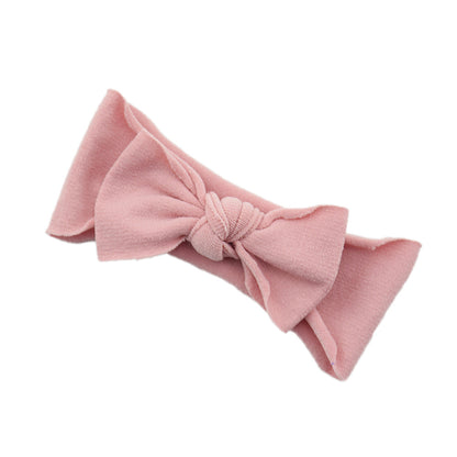 Baby Knotted Bow Headband (Solid Colour)