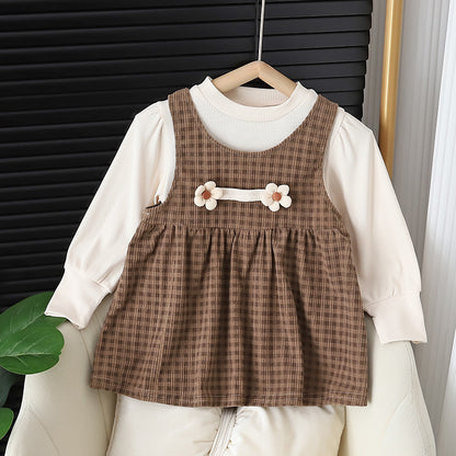 Baby Girl Long-Sleeved Dress Suit