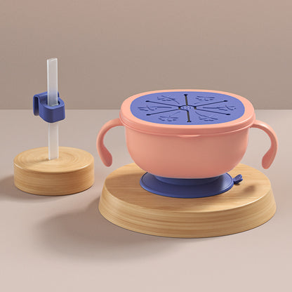Baby Straw Soup Bowl with Suction Base