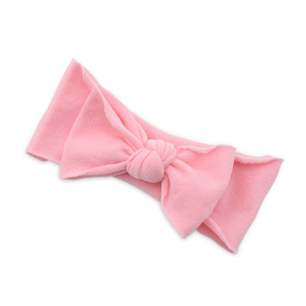 Baby Knotted Bow Headband (Solid Colour)
