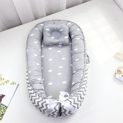 Pure Cotton Baby Nest Bed Portable Newborn Baby Bed In Bed Bb