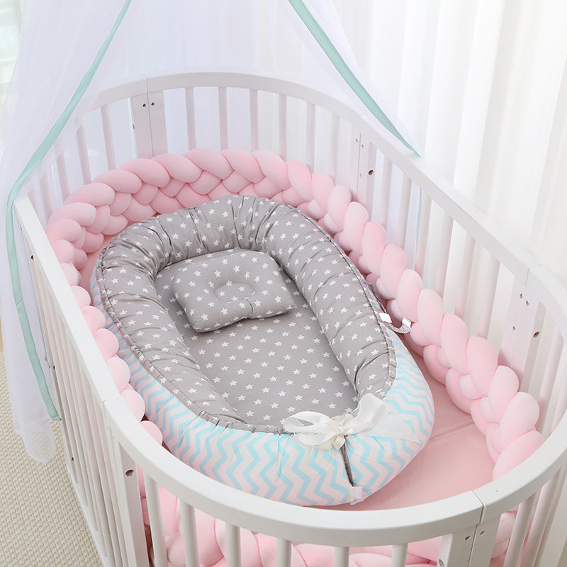 Foldable Removable And Washable Portable Anti-pressure Baby Bed In Bed Bionic Off