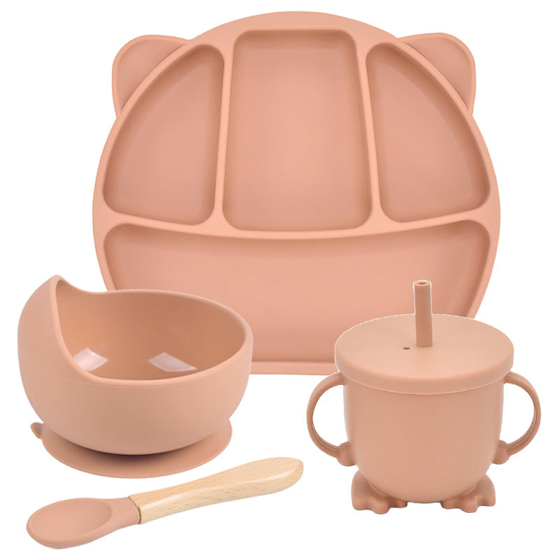 Silicone Suction Divided Dinner Plate Set