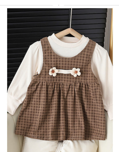 Baby Girl Long-Sleeved Dress Suit