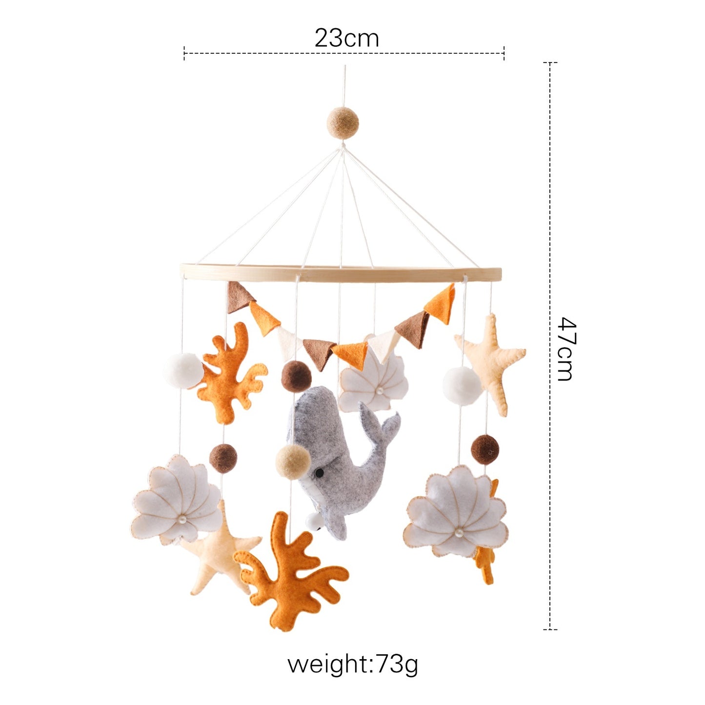 Cross-border Comforter Bed Bell Hanging Baby Sleep Companion Wind Chimes Rotatable Rattle Toys