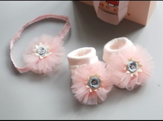 Baby Headband & Socks Set (Infant Girls)
