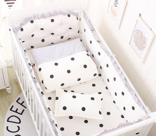 Pure Cotton 5-Piece Baby Crib Bedding Set – Soft, Safe & Dreamy Comfort