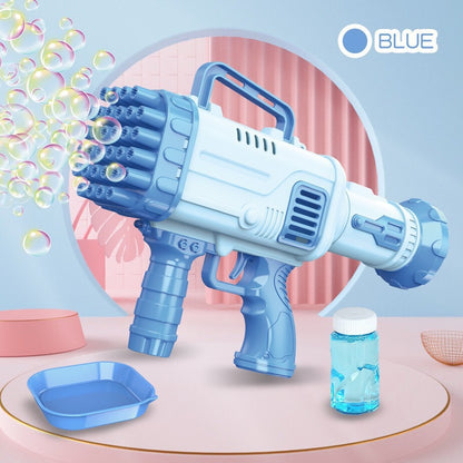 32-Hole Electric Bazooka Bubble Machine – Mega Bubble Fun for Kids