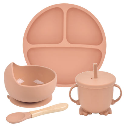 Silicone Suction Divided Dinner Plate Set