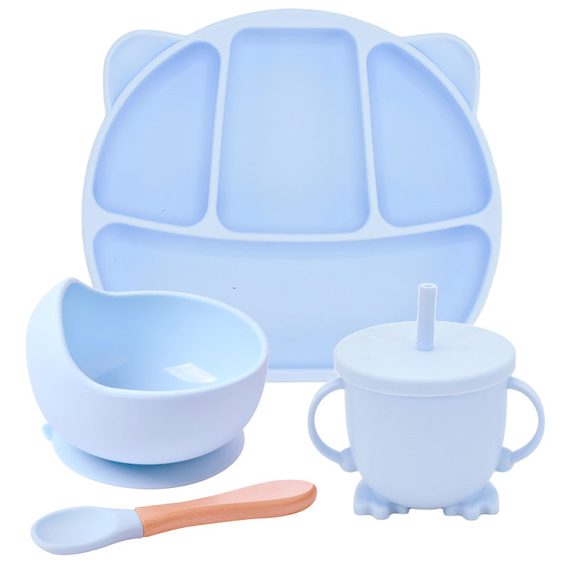 Silicone Suction Divided Dinner Plate Set