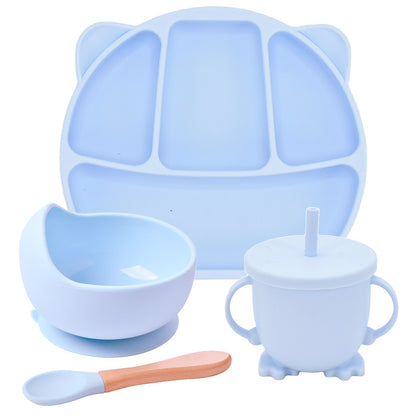 Silicone Suction Divided Dinner Plate Set