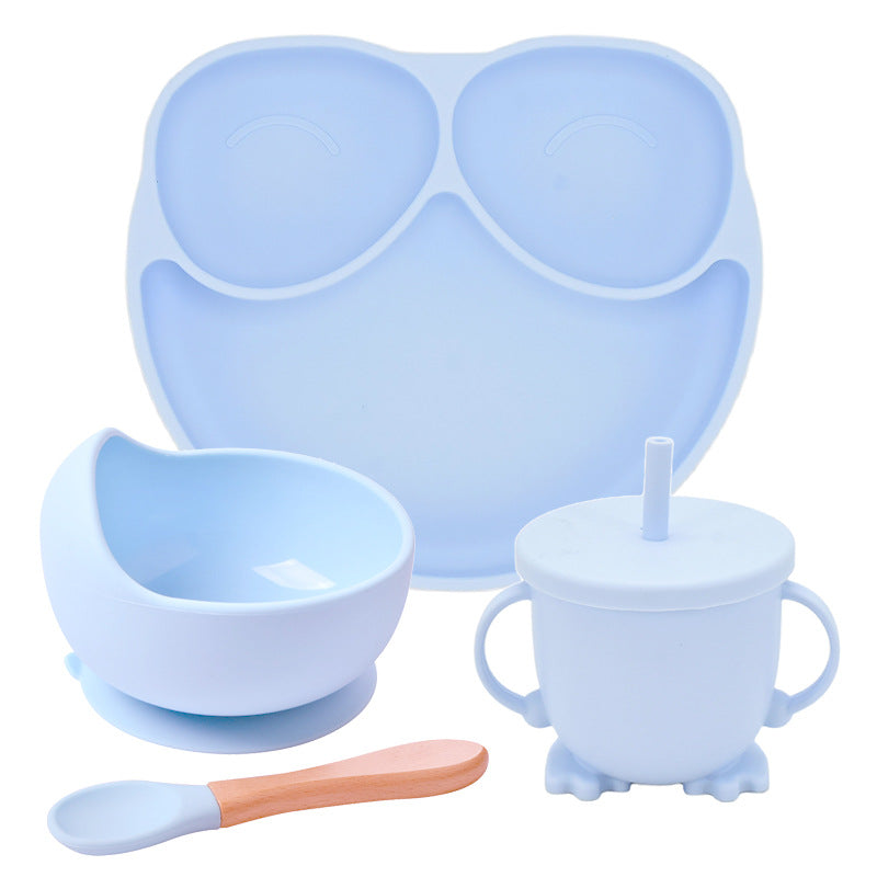 Silicone Suction Divided Dinner Plate Set