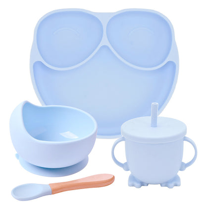 Silicone Suction Divided Dinner Plate Set