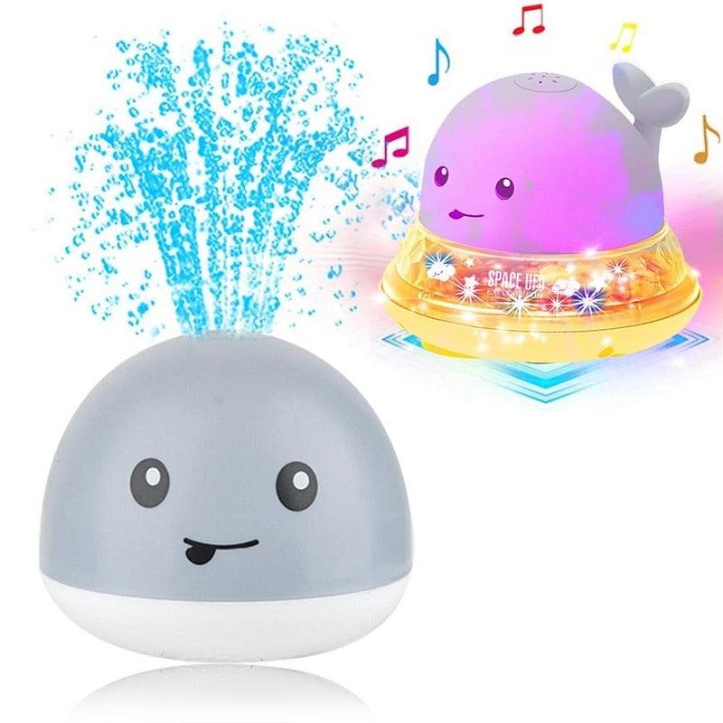 New Baby Bathroom Bath Electric Induction Whale Spray Small Toy - Babyblush