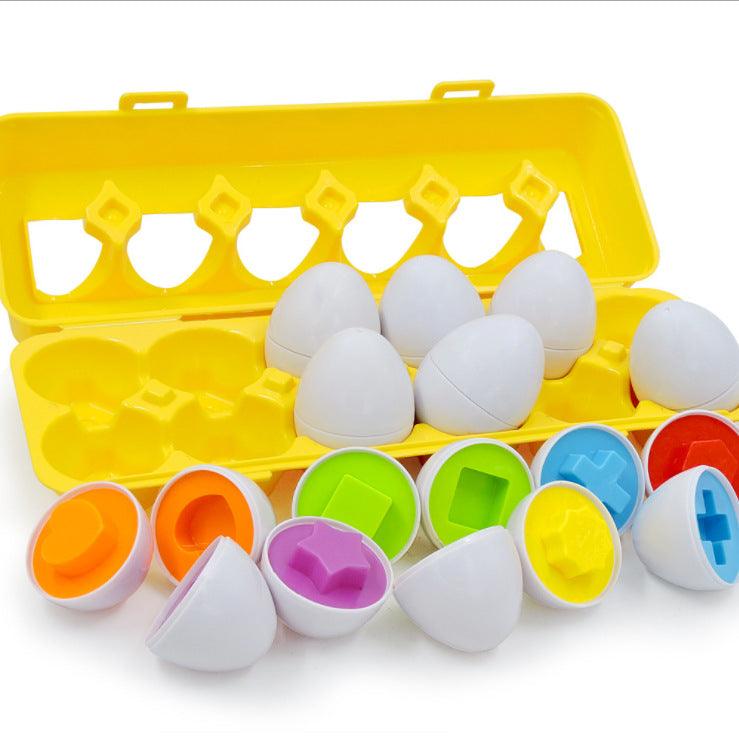 Smart Matching Egg Box Color Shape Matching Smart Matching Egg Intelligence Toy - Babyblush