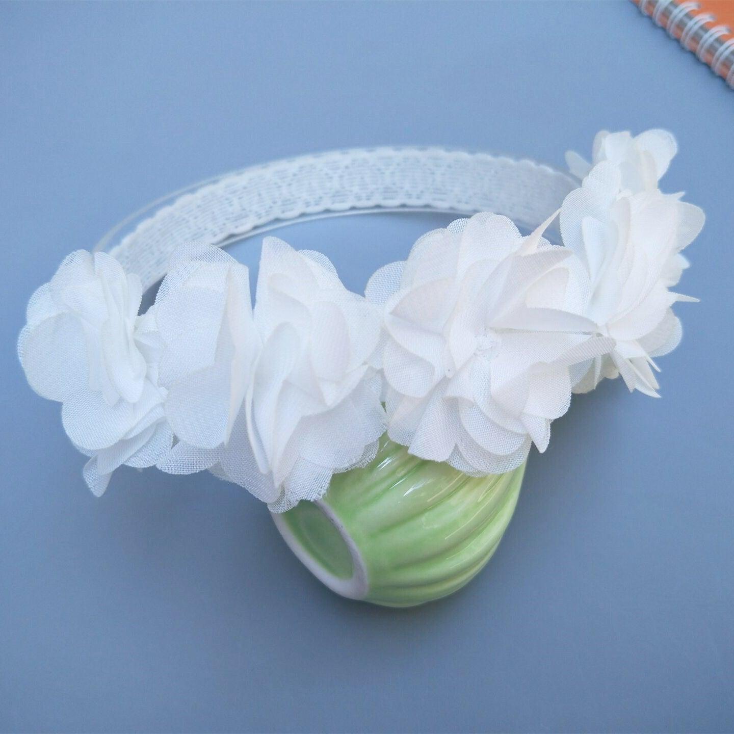 Baby Hair Flower Band - Babyblush