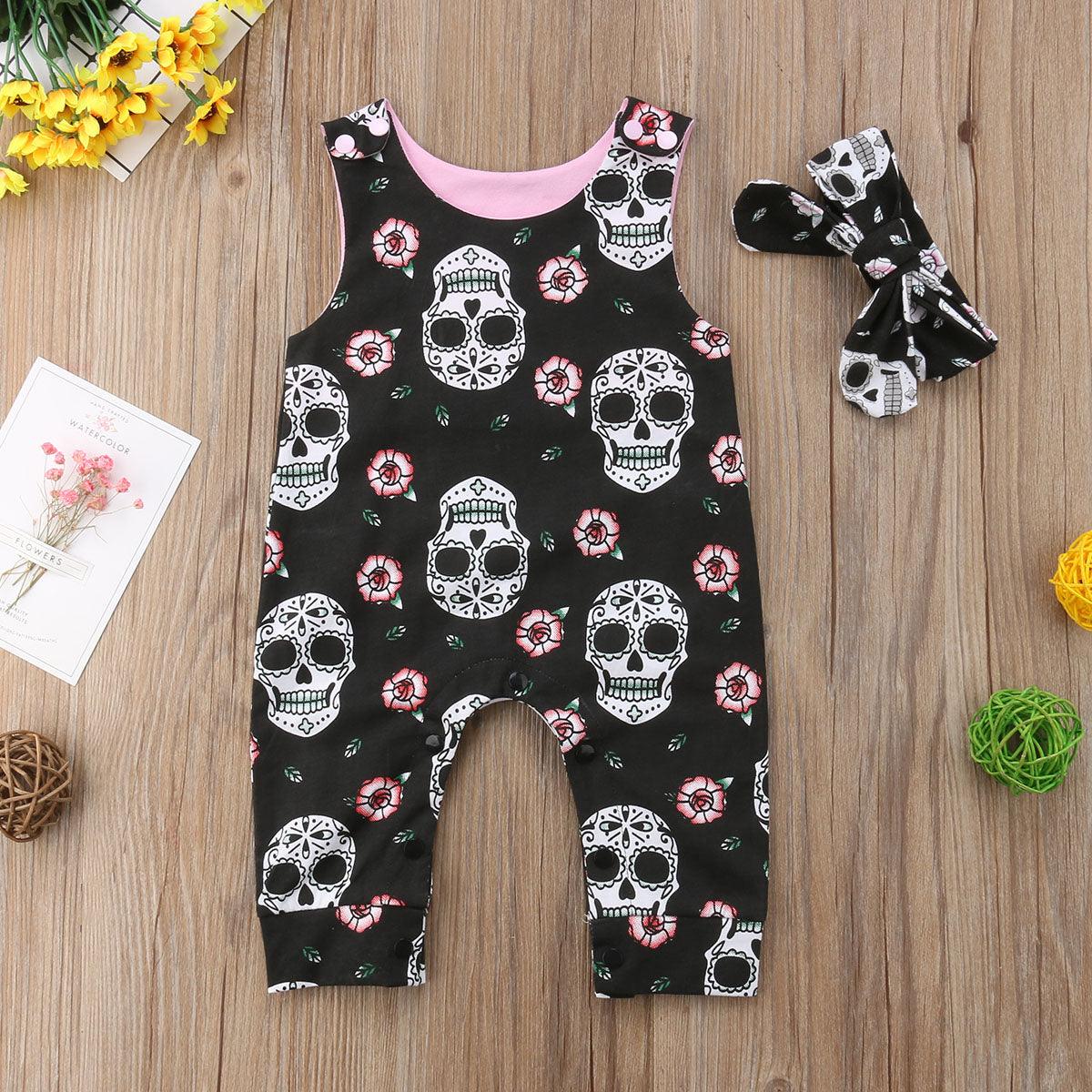 Baby Skull Romper Set - Babyblush