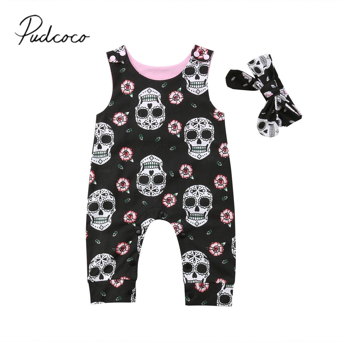 Baby Skull Romper Set - Babyblush