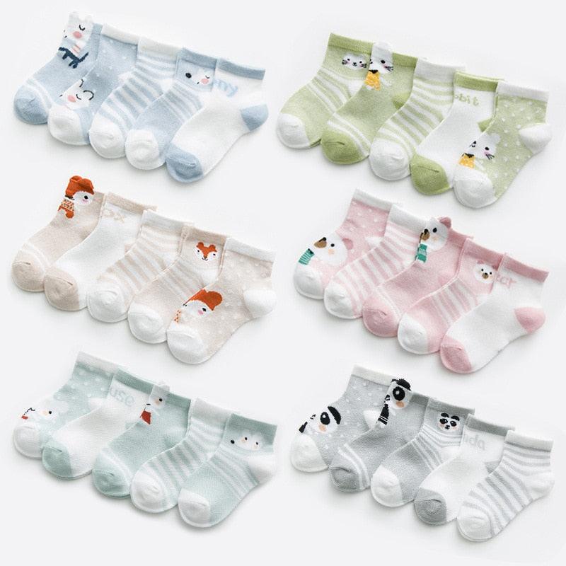 Cotton Mesh Baby Socks - Babyblush