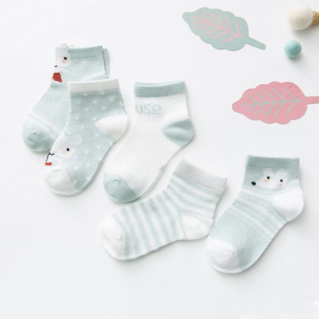 Cotton Mesh Baby Socks - Babyblush