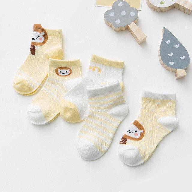 Cotton Mesh Baby Socks - Babyblush