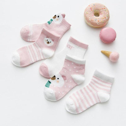 Cotton Mesh Baby Socks - Babyblush