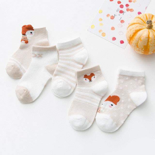 Cotton Mesh Baby Socks - Babyblush