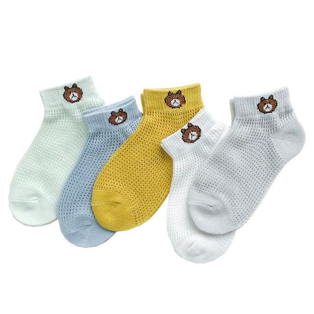 Cotton Mesh Baby Socks - Babyblush