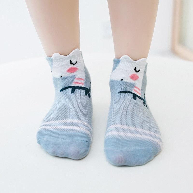 Cotton Mesh Baby Socks - Babyblush