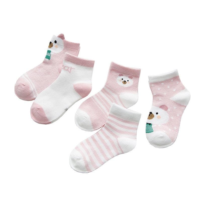 Cotton Mesh Baby Socks - Babyblush