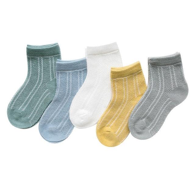 Cotton Mesh Baby Socks - Babyblush