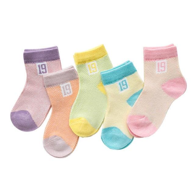 Cotton Mesh Baby Socks - Babyblush