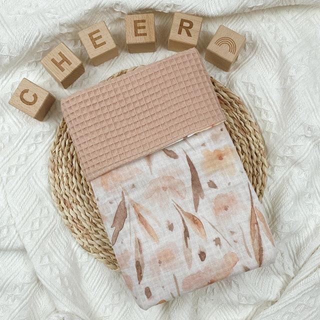 Cotton Waffle Baby Blanket - Babyblush